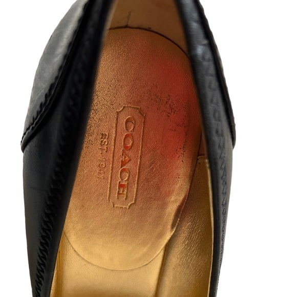 Coach Black Patent Leather Pumps Size 9b - Picture 4 of 5